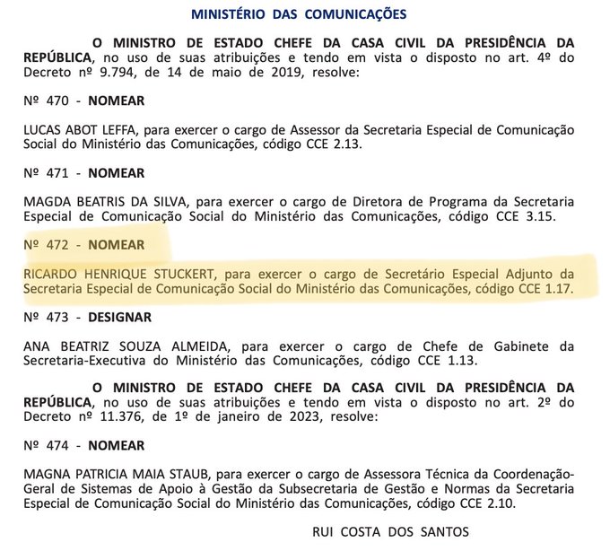 Ricardo Stuckert, fotógrafo de Lula, é nomeado para cargo na Secom