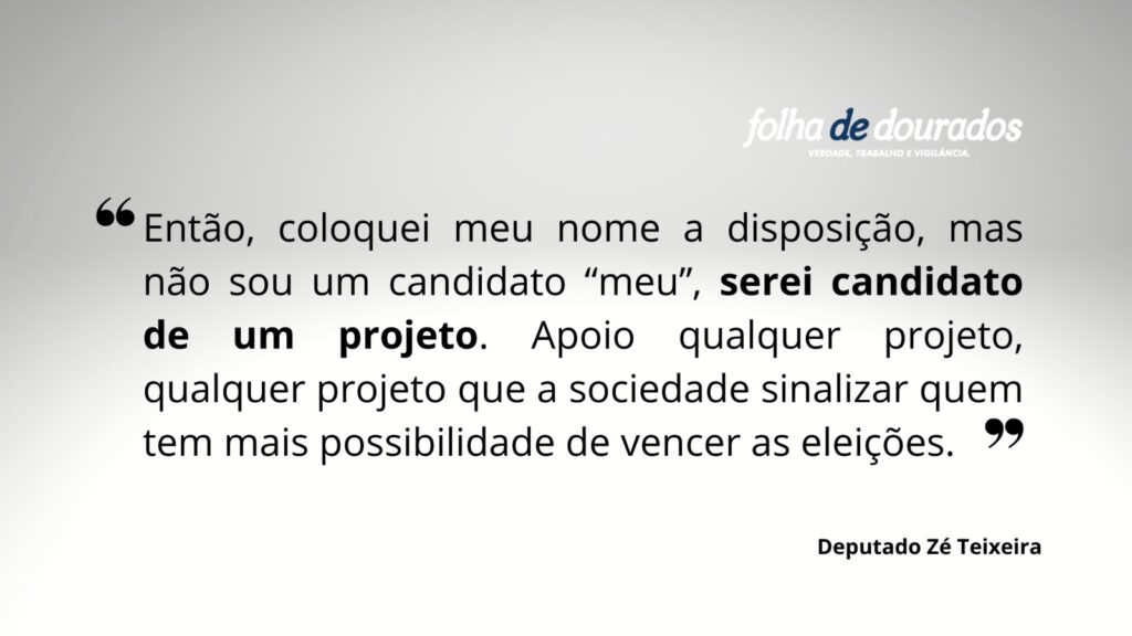 30 anos depois do irmão, Zé Teixeira fala sobre a Prefeitura de Dourados 30 anos depois do irmão, Zé Teixeira fala sobre a Prefeitura de Dourados