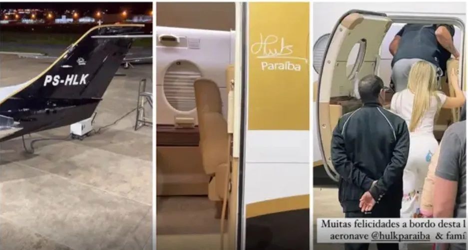 Conheça novo avião do jogador Hulk avaliado em quase R$ 40 milhões Conheça novo avião do jogador Hulk avaliado em quase R$ 40 milhões