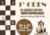 1º Open de Xadrez Rápido Novo Capablanca será disputado no final de semana na Capital