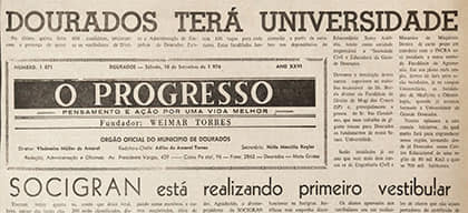 'Socigran, hoje unigran', por José Tibiriça Martins Ferreira