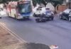 MS: câmera flagra acidente que matou motociclista atropelado por ônibus; assista
