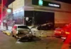 VW Gol colide com Ford Focus, capota e mulher fica gravemente ferida