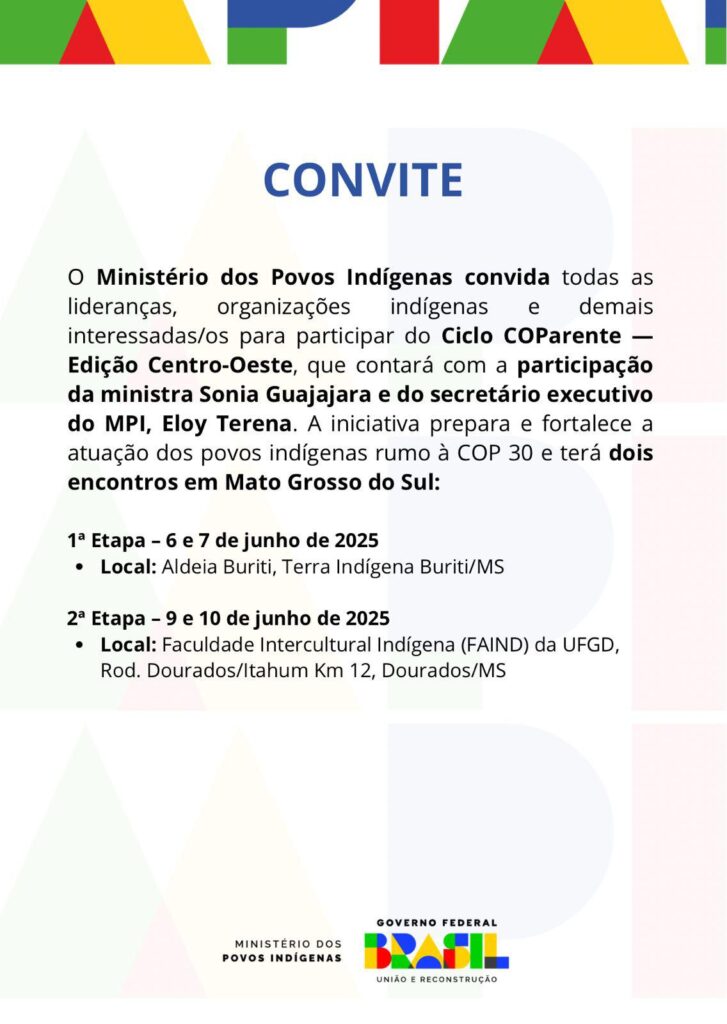 Ministra dos Povos Indígenas, Sonia Guajajara, estará em Dourados nesta segunda-feira