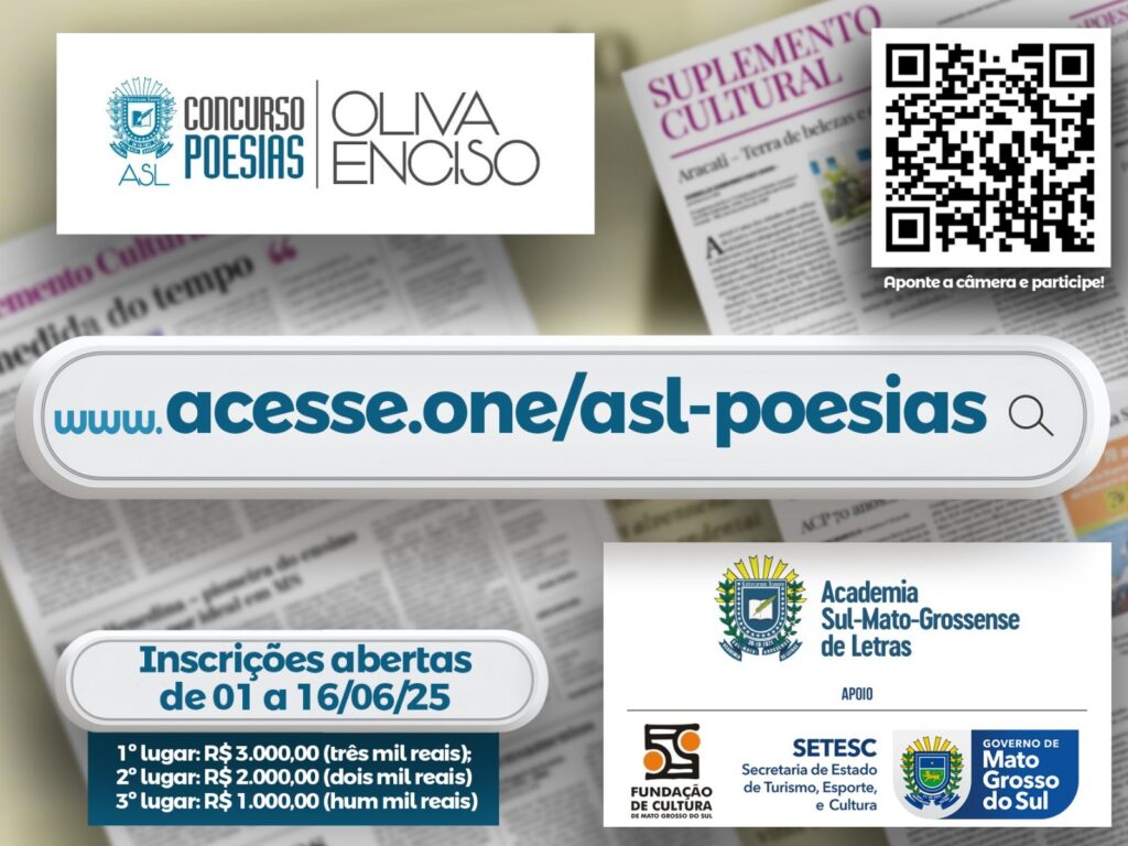 Academia de Letras lança Concurso de Poesias 2025 estimulando autores locais Academia de Letras lança Concurso de Poesias 2025 estimulando autores locais