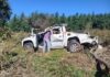 MS: motorista capota caminhonete na 'Curva da Morte' e é socorrido com ferimentos