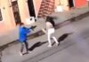 Mulher é 'metralhada' no meio da rua por ex-marido com fuzil; câmeras registraram tudo (vídeo)
