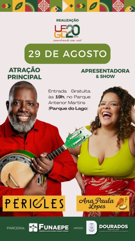 Ana Paula Lopes apresenta show de Péricles no aniversário da UFGD Ana Paula Lopes apresenta show de Péricles no aniversário da UFGD