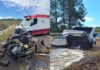 Jovens são ejetados e morrem em acidente; carro partiu ao meio