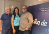 Reencontro de amigos na Folha: Ermínio Guedes, Alessandra Zanário e José Henrique Marques