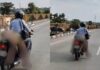 Vídeo: Homem carrega corpo da esposa morta na garupa de motocicleta