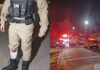Pai e filho fogem de abordagem, soltam pitbull e Policiais Militares são atacados
