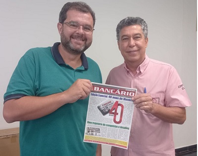 De cara nova, Jornal Bancário completa 40 anos; Sindicato celebra data nesta 6ª-feira De cara nova, Jornal Bancário completa 40 anos; Sindicato celebra data nesta 6ª-feira