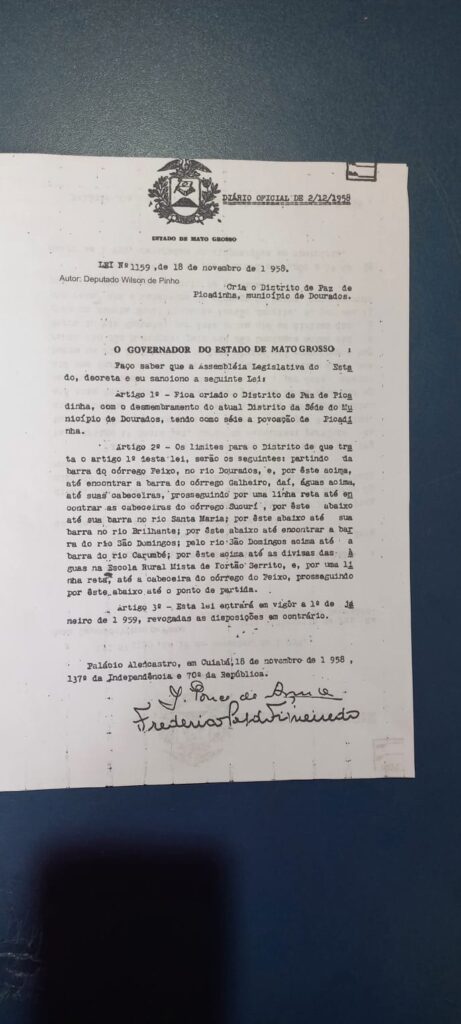 'Picadinha: Distrito de Dourados-MS', por José Tibiriçá Martins Ferreira 'Picadinha: Distrito de Dourados-MS', por José Tibiriçá Martins Ferreira