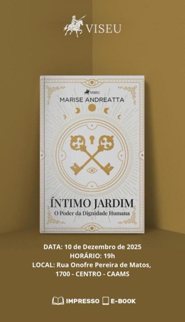 Escritora Marise Andreatta lança novo livro: 'Íntimo Jardim - O Poder da Dignidade Humana'