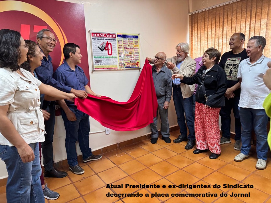 Sindicato exalta história de luta e imprensa na celebração dos 40 anos do Jornal Bancário Sindicato exalta história de luta e imprensa na celebração dos 40 anos do Jornal Bancário