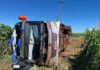 Ônibus tomba na BR-163, deixa dois mortos e dezenas de feridos em Mato Grosso do Sul