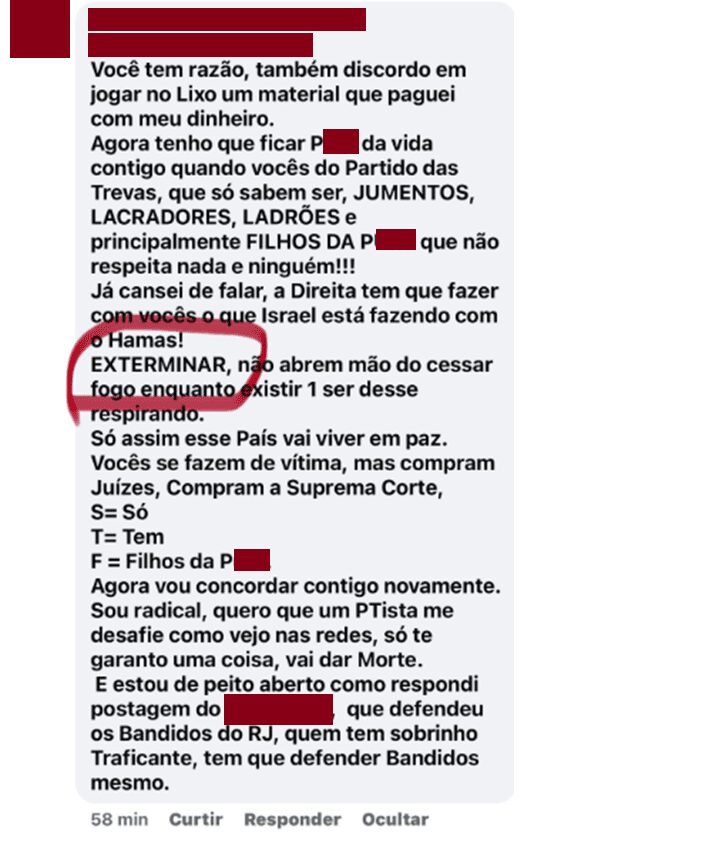 Empresário que sugeriu 'extermínio' de petistas é denunciado à Polícia Federal em Campo Grande