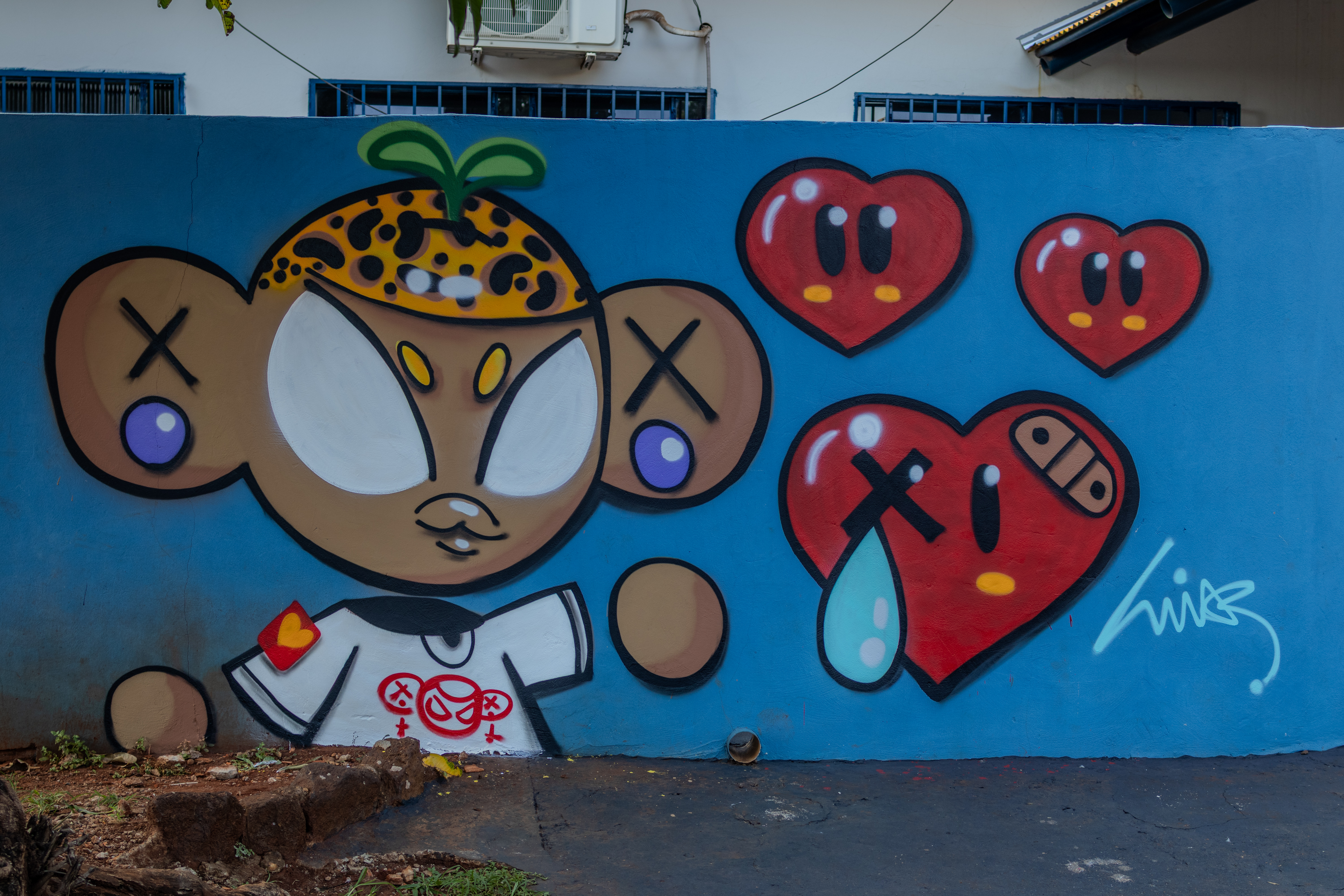 Artistas transformam o CEIM Professora Irany Batista de Matos em um grande mural coletivo