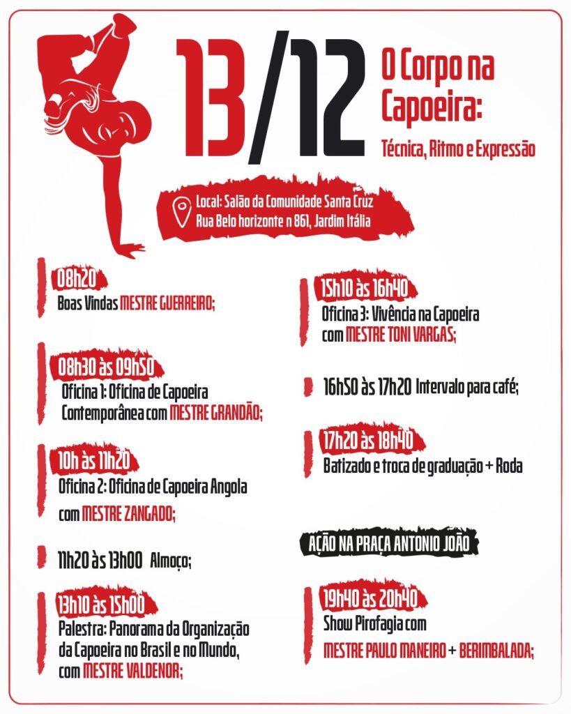 Começa hoje o 18º Encontro Nacional de Confraternização e Vivência na Capoeira Começa hoje o 18º Encontro Nacional de Confraternização e Vivência na Capoeira