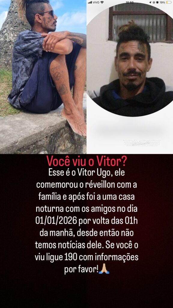 Homem desaparece depois de deixar casa de shows na virada do ano em Dourados