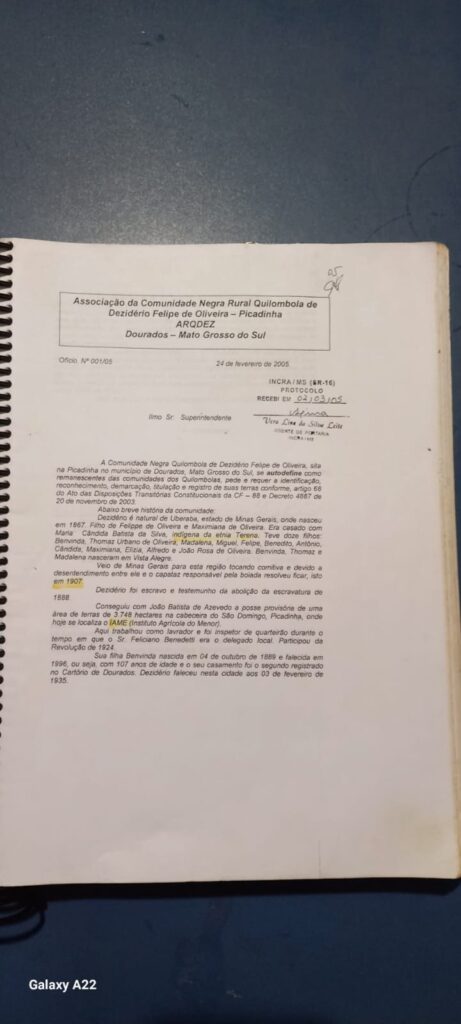'Processo administrativo número 54290.00073/2005-12', por José Tibiriçá Martins Ferreira