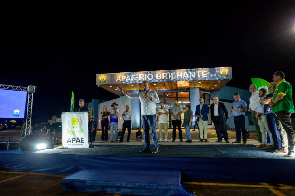 Com recursos de R$ 4,6 milhões, Geraldo inaugura escola da APAE em Rio Brilhante Com recursos de R$ 4,6 milhões, Geraldo inaugura escola da APAE em Rio Brilhante