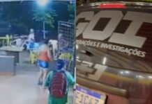 (Vídeo) Homem é preso após matar cliente a facadas em bar de Campo Grande