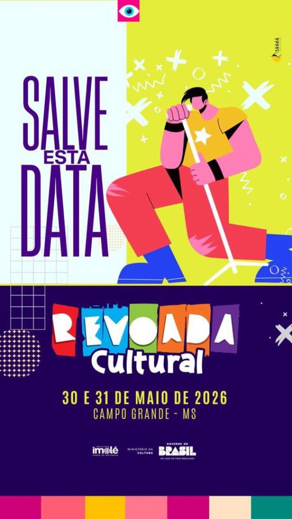 Campo Grande: Revoada Cultural leva shows, feira e intervenções artísticas nos dias 30 e 31 de maio