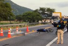 Colisão entre motocicletas deixa um morto e dois feridos em rodovia