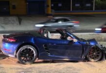 Motorista bêbado pegou Porsche escondido em lava-rápido antes de acertar vendedor de salgados