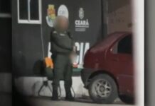 PM é flagrado se masturbando em frente à base policial: 'Safadeza'