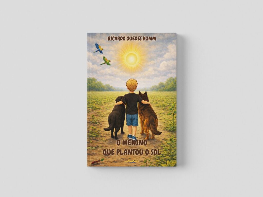 Escritor douradense transforma hábito de plantar girassóis em livro infantil sobre escolhas e impacto no mundo