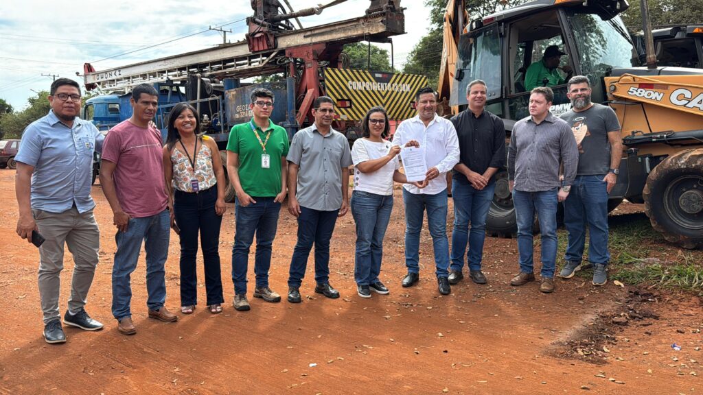 Com recursos federais, começam as obras para combater a falta d'água na Reserva Indígena de Dourados Com recursos federais, começam as obras para combater a falta d'água na Reserva Indígena de Dourados