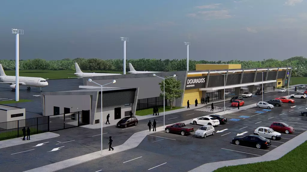 Aeroporto Regional: com recursos federais, avançam as obras do novo terminal de passageiros
