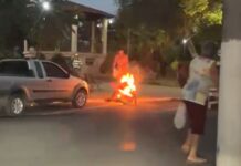 Homem corre com corpo em chamas após ser atacado; motivação seria furto de R$ 10