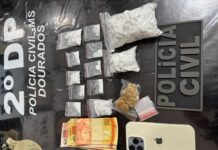 Denúncia leva polícia a apreender drogas em esquema de 'delivery' em Dourados