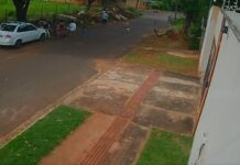 Imagens de câmeras de segurança capturam a pedrada que matou homem no MS