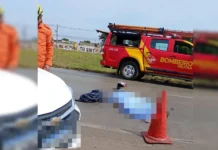 Passageiro morre após cair de moto em corrida por aplicativo