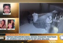 Primas desaparecidas há mais de 20 dias são vistas pela última vez em balada com suspeito