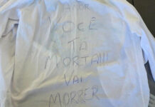 'Amor, você vai morrer': Camisa com ameaça leva à prisão de suspeito