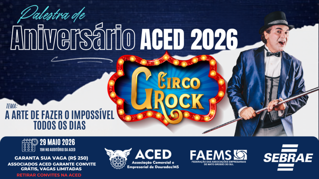 ACED celebra 81 anos com palestra-show do Circo Grock no dia 29 de maio