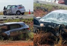 MS: violenta batida entre carros mata duas pessoas na manhã desta terça-feira