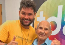 Influenciador Caio mostra sofrimento de Vovô Anésio e diz que ele quer morrer