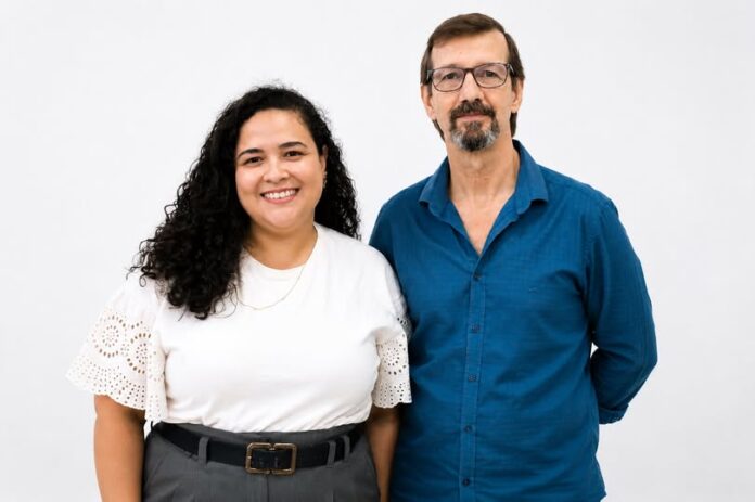 Fabiane Dorta e João Carlos Torraca: candidata a presidente e a vice do Sinjorgran