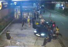 Jovem entra em carro de desconhecido e atropela grupo após briga