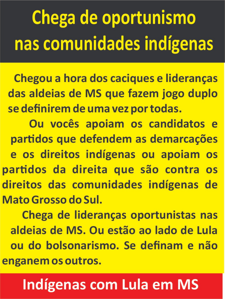 Depois de suspeitar de compra de votos em aldeia, Zeca cobra lideranças 'oportunistas' Depois de suspeitar de compra de votos em aldeia, Zeca cobra lideranças 'oportunistas'