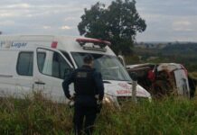 Familia morrre após veiculo derrapar e capotar diversas vezes na MS-080