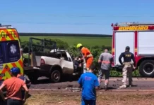 Trabalhador de Dourados morre e colega fica gravemente ferido em acidente na BR-163