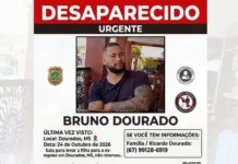 Família mobiliza buscas para localizar garçom desaparecido em Dourados